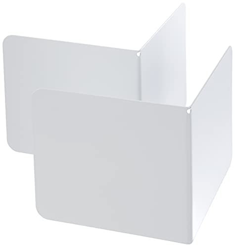 Alco-Albert 4302-10 Lot de 2 serre-livres en métal 130 x 140 x 140 mm (Blanc) (Import Allemagne)
