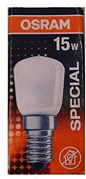 OSRAM T26 Bombilla Incandescente, E14, 15 watts, Trasparente, 1 Unidad