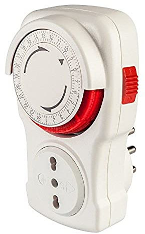 Poly Piscine pp1408 Programmateur minuterie, 16 A mâle et Femelle Double Face