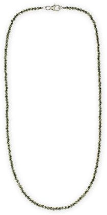 Budawi® Pyrit Kette Halskette Collier facettiert 925er Silber Verschluss