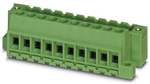 PHOENIX CONTACT MVSTBU 2,5/8-GFB-5,08 Direktsteckblock, 2.5 mm² Nennquerschnitt, 8 Anschlüsse, MVSTBU 2.5/..-GFB Artikelfamilie, 5.08mm Rastermaß, Grün, 50 Stück