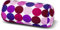 Invitalis Nackenrolle mit Mikroperlen in 19 Farben - Öko tex Standard 100 - Orthopädisches Relaxkissen als Kopfkissen, Reisekissen und Nackenkissen Zuhause oder auf Reisen , Nylon - Punkte Lila / Pink