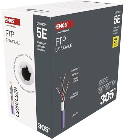 Emos dati Cavo FTP CAT 5E LSZH 305 m