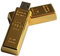 Tomax Goldbarren aus Metall als USB Stick / 32 GB Speicher / USB Speicherstick