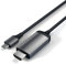 Satechi Aluminum USB-C to HDMI Cable 4K @ 60Hz – USB-C to HDMI Capable – Compatible with iMac Pro, iMac, Mac Mini, MacBook Pro/Air, Windows, PC, Laptop and More – Space Grey