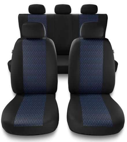 Mossa - Universal Sitzbezüge Auto kompatibel mit Hyundai i10 I, II, III (2008- ) - Autositzbezüge Schonbezüge für Autositze - PF-BL