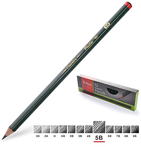 Pasler® Professional Graphic Sketching Drawing Pencils 12 Count (5B)