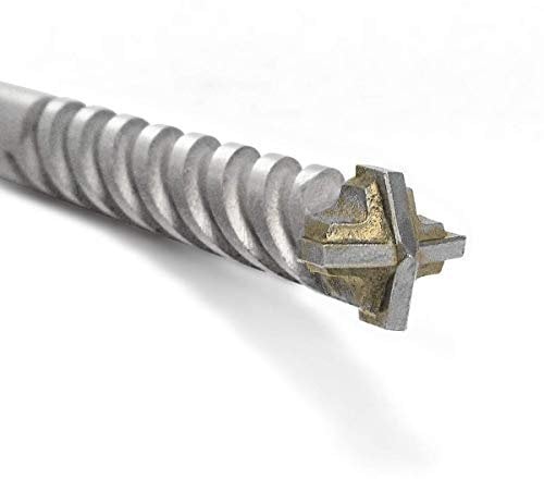 Fischer - D-SDX Broca cilíndrica de cuatro puntas para mampostería, hormigón y piedra - Punta de carburo de tungsteno - Para taladro común y giratorios, 545691