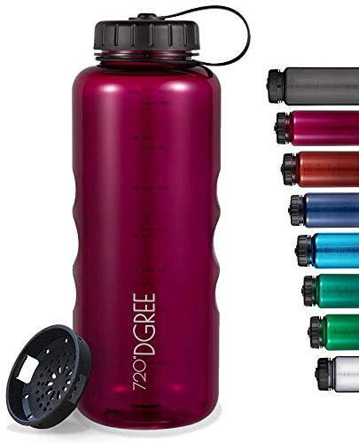 720°DGREE Trinkflasche “simplBottle“ - 1,5l - Deine Auslaufsichere Wasserflasche - Die Sportflasche für Sport, Gym, Fitness, Fahrrad, Kinder, Schule & Büro - BPA-Frei