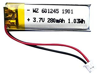 Factory Direct Sales 3.7V Lithium Polymer Battery 601245-280mAh Bluetooth Speaker Body Battery