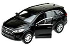 Welly Modellauto KIA Sorento Schwarz, Maßstab 1:64, Auto, Kinder (unisex)
