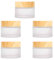 XLKJ 5 Pièces Petit Pot Vide Maquillage de Voyage Bouteille en Verre pour Cosmétique Portable Contenant Recipient Cosmetique