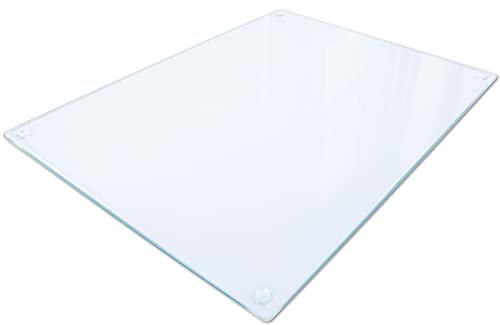 Clear Glass Chopping Board | Clear Glass Worktop Saver | Clear Worktop Saver | Clear Glass Worktop Protector | Clear Surface Protector | Worktop Saver Clear