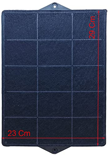 JCSPARES® - Filtro a carboni attivi antiodore rettangolare 23 x 29 Cm TYPE 160 per cappa aspirante da cucina compatibile con Elica Whirlpool Smeg Bosch Neff Scholtes Rex Electrolux
