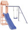vidaXL Spielturm, Klettergerüst mit Rutsche Schaukel, Kinder Kletterturm mit Holzdach, Spiel-Zubehör für Garten, Holz Spielplatz, Massivholz Douglasie