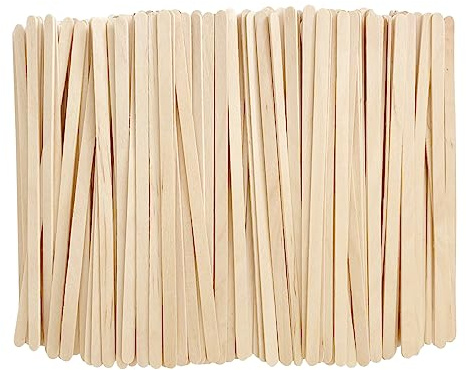 KTOJOY 5.5inch Wooden Coffee Stirrers, 1000 Count Disposable Stir Sticks for Coffee & Cocktails, Wooden Beverage Mixer with Smooth Ends, Swizzle Drink Sticks