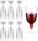 Gikisla 36 Pack Elegant Plastic Wine Glasses for Parties, 206ml Clear Plastic Wine Tasting Glasses Reusable, Plastic Wine Cups for Wedding & Birthdays