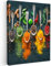 MuchoWow© Bilder 50x70 cm Wohnzimmer Deko Modern Wandbild Kunstdruck auf Leinwand Bild Schlafzimmer über Bett Room Decor Geschenke Küche - Kräuter - Gewürze - Löffel