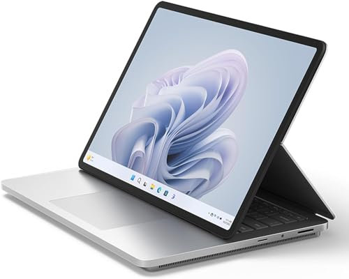 Microsoft, Surface Laptop Studio 2 PC Portable Platine 14.4 Ecran Tactile Intel Core i7, 32 Go de RAM, SSD 1 To, NVIDIA GeForce RTX 4050 Ti, Windows 11