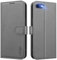 UITUIM Phone Case for iPhone SE 2022/2020, iPhone 8/7/6S/6 - Leather Wallet Flip Cover with Card Holder, Shockproof Magnetic Folio Case, Grey
