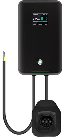 astoneves 7kW EV Ladestation Wallbox, Mode A 32A 1 Phase, Ladestation für Elektroautos mit Einem Kabelstecker und einem 1m Langen Stromkabel zum Verteilerkasten Box.