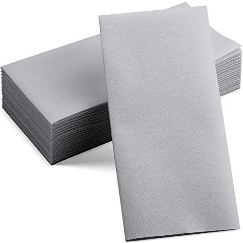 Einweg-Servietten, Leinengefühl, 30,5 x 43,2 cm, stoffähnliche Papierservietten für Hochzeit, Badezimmer, Party oder Veranstaltung, 50 Stück