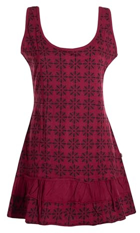 Vishes - Alternative Bekleidung - Damen Lagen-Look Träger-Kleid Jersey-Tunika Sommerkleid