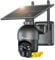 Ctronics 5MP Überwachungskamera Aussen mit 6W Solarpanel, Farbige Nachtsicht mit Spotlight, Solar WLAN Kamera Über PC/Smartphone, FTP/Cloud/128GB TF Kartenspeicher, 2.4GHz WiFi, PIR Personenerkennung