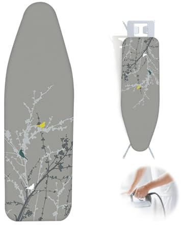 Bügelbrettbezug 120x40 Bügeltischbezug Verdickt - 2 In 1 Extra Dampfdurchlässig Bügelbrettbezug Für Dampfstationen, Schmutzabweisender Bügelpolsterbezug Für Den Bügeltisch ( Color : Gray , Size : 120x