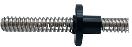 Dado a ricircolo di sfere in metallo Vite di comando T8 Filettatura 8mm Passo 1mm Passo 4mm 100mm-550mm Con dado in nylon Asta trapezoidale(550mm)