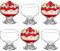 Reldor Sundae Glasses Set of 6, Tulip Prawn Cocktail Glasses, Wide Bowl Dessert Cups, Versatile Cocktail Bowls, Sundae Ice Cream Bowls, Trifle Bowl for Fruit Salad, and Pudding