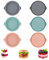 6 Stück Silikon Backformen 14 cm Rund, Schichtkuchen Kuchenformen,tortenboden backform,Antihaft Silikon Kuchenform,Regenbogenkuchen Backform,für Schichtkuchen, Käsekuchen und Regenbogenkuchen