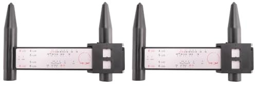 ISKDJBJG 2X PCD-Messlineal Felge Auto Rad Bolzen Muster Messlehre Werkzeug Loch 4 5 6 8 Lug