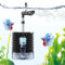 AQQA Filtro USB per acquario, 3 W, silenzioso, a energia elettrica, filtro a spugna per acquario, tripla filtrazione con supporti biologici e letto fluido, pompa filtrante interna per acquario