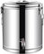 Milchkanne Milcheimer 201 Edelstahl Milcheimer Milchkanne Weineimer Mit Zapfhahn Lagerung Versiegeltes Fass Milchtransportkanne Milchkännchen, Silver, 60L