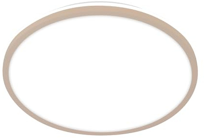 BRILONER - LED Ceiling Light with indirect Light, Neutral White Tone, 15W, 1500lm, LED lamp, Mount for Living Room, Bedroom Fixture, Lounge Lighting, 28 x 4.2 cm, Beige