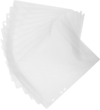 TOYZFRIENDY 10pcs Transparent Music Folder Sleeves for Piano Scores Protective Inner Pages for Musicians Teachers Performers Lightweight and Portable Music Holder Pages Organizer