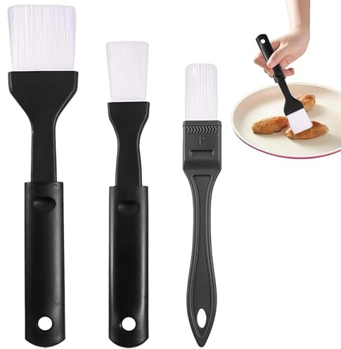 3 Pcs Pastry Brushes for Baking, Food Brushes for Cooking Basting Brush