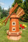 Deko-Shop-Hannusch Moulin à Vent en Bois imperméabilisé avec roulement à Billes Grand modèle
