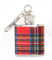 Scottish Royal Stewart Tartan Design 1oz Hip Flask Keyring