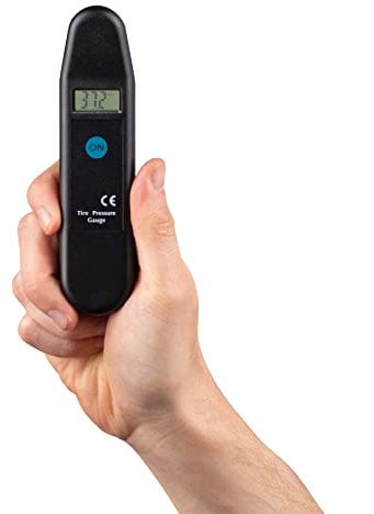 Jazooli Tyre Pressure Gauge Monitor Digital LCD Car Van Lorry Truck Motorcycle Bike Motorbike Auto Tire Maintenance Air Puncture Reader Tester Tool 0-100 PSI / 0-7 Bar