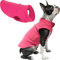 Gooby Fleece-Weste, Hundepullover – Rosa, Größe XL, Warmer Pullover, Fleece-Hundejacke mit O-Ring-Leine, Winterpullover für kleine Hunde, Jungen oder Mädchen