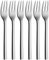 WMF Nuova Kuchengabel Set 6-teilig, 16 cm, Cromargan Edelstahl poliert, glänzend, spülmaschinengeeignet