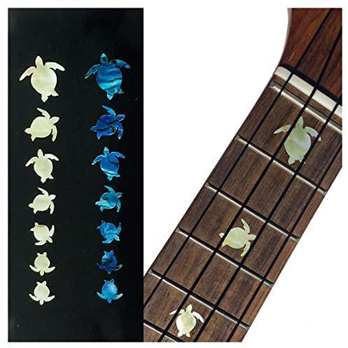 Inlay Sticker Griffbrett Position Marker für Ukulelen - Honu/Sea Turtles (2 Farben) -