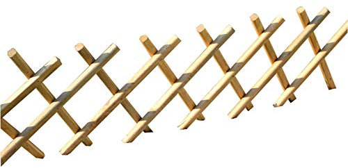 KENA Steckzaun aus Holz Garten Zaun Beetumrandung 100x30 cm Beet Einfassung Holz SU-ZN Zaun