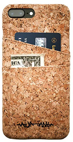 MAJAJANtA® 317-Unikat Handyhülle | Handgemachte Hülle aus Kork, kompatibel mit iPhone 7-Plus und iPhone 8-Plus
