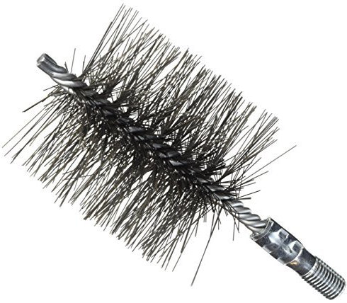 Ofenrohrbürste Drahtbürste Kaminbürste Heizkesselbürste Schornsteinbürste Kaminofenbürste Kaminbesen Rohrbürste eckig aus formstabilem Stahldraht Kaminkehrerqualität (50x60mm)