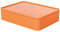 HAN SMART ORGANIZER ALLISON, Utensilienbox mit Innenschale und Deckel, Aufbewahrungsbox für Büro/Schreibtisch Organisation, 1110-81, apricot orange