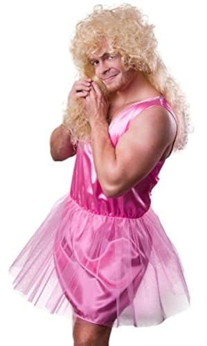 Marco Porta Zahnfee Kostüm Herren pink Ballerina Balletttänzerin Herrenkostüm Junggesellenabschied (XXXL)