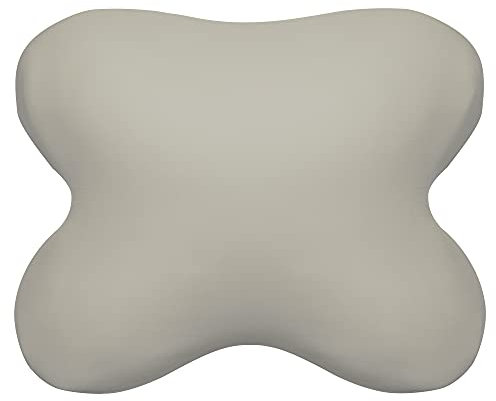 Edda Lux Bezug passend für Tempur All-Around Schlafkissen, 60/56 x 50/48 cm, formbeständiger Jersey Kissenbezug für Schmetterlingskissen, aus 100% Baumwolle, in Kiesel
